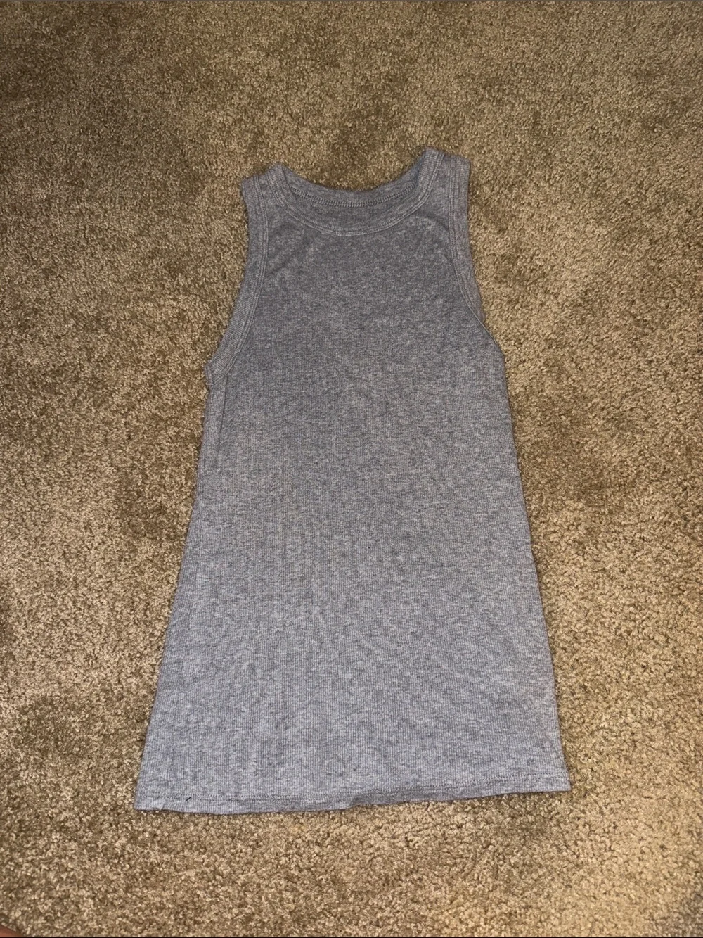 Target Gray Ribbed Tank Top - Picture 1 of 3